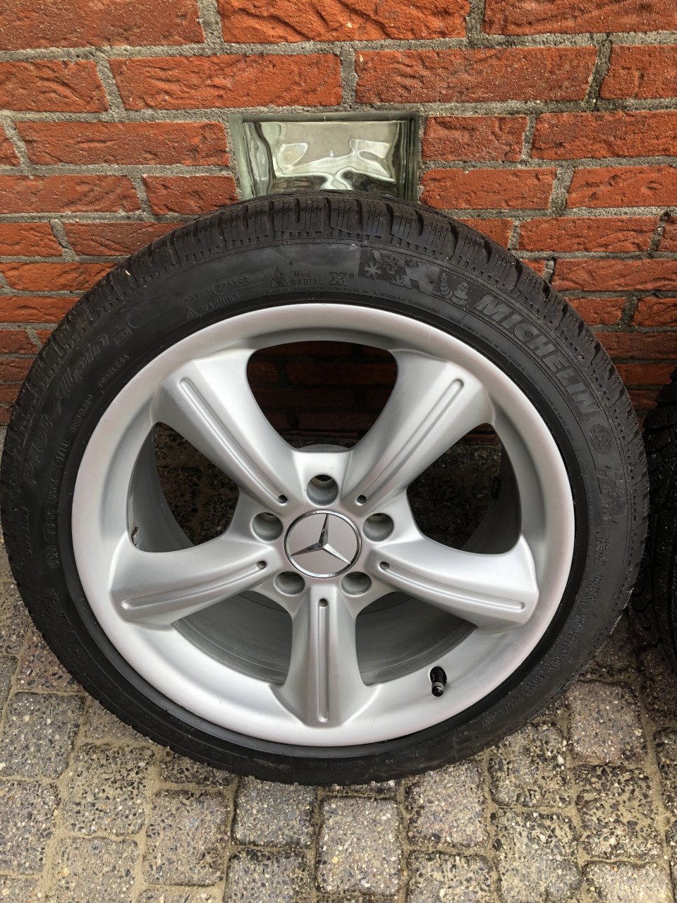 Velgen met winter banden voor SLK