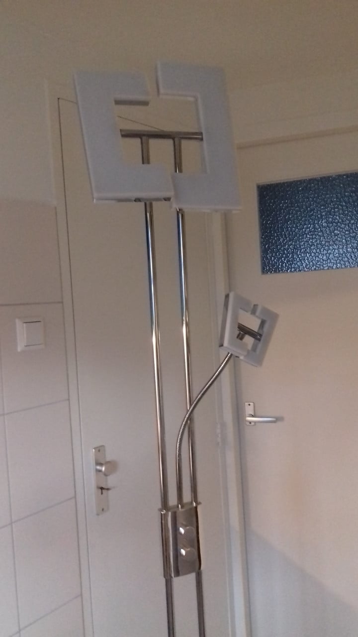 Vloerlamp van Chroom