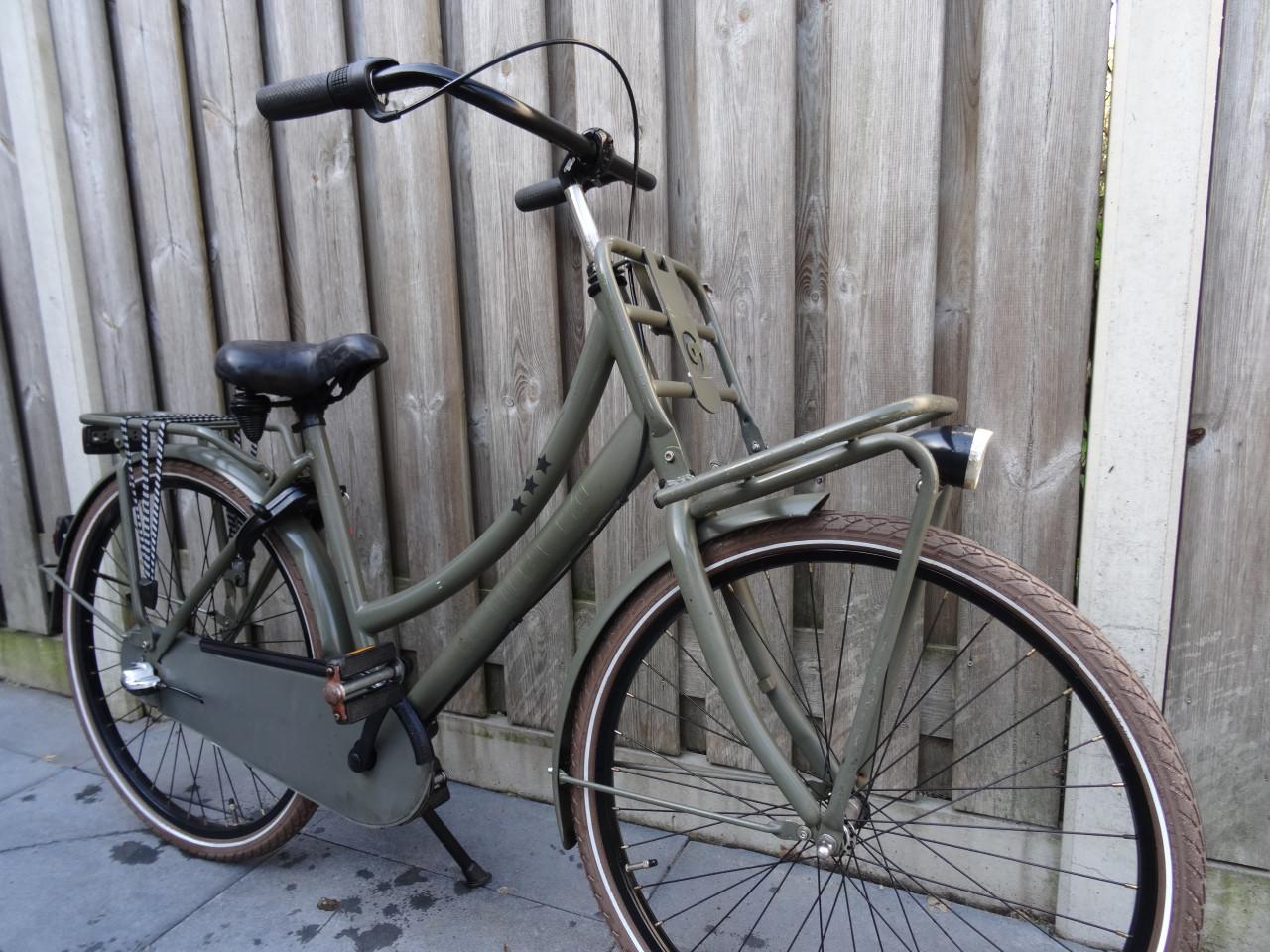 Cortina U4 Transport Meisjesfiets – 26 inch – Legergroen – 3 versnellingen