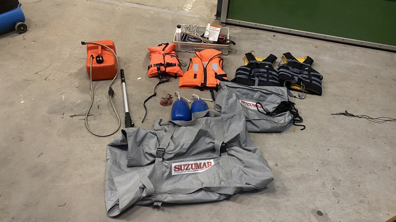 Rubberboot 6 pk met trailer