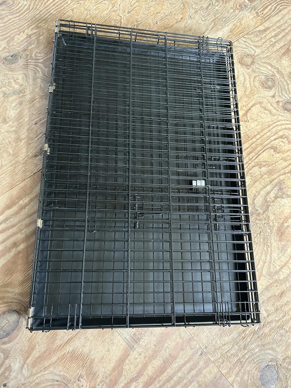 Bench Met 2 Deuren zwart - Hondenbench - 106x69x77 cm