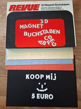Magneet letterbord