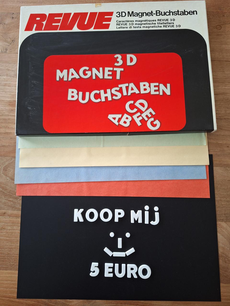 Magneet letterbord