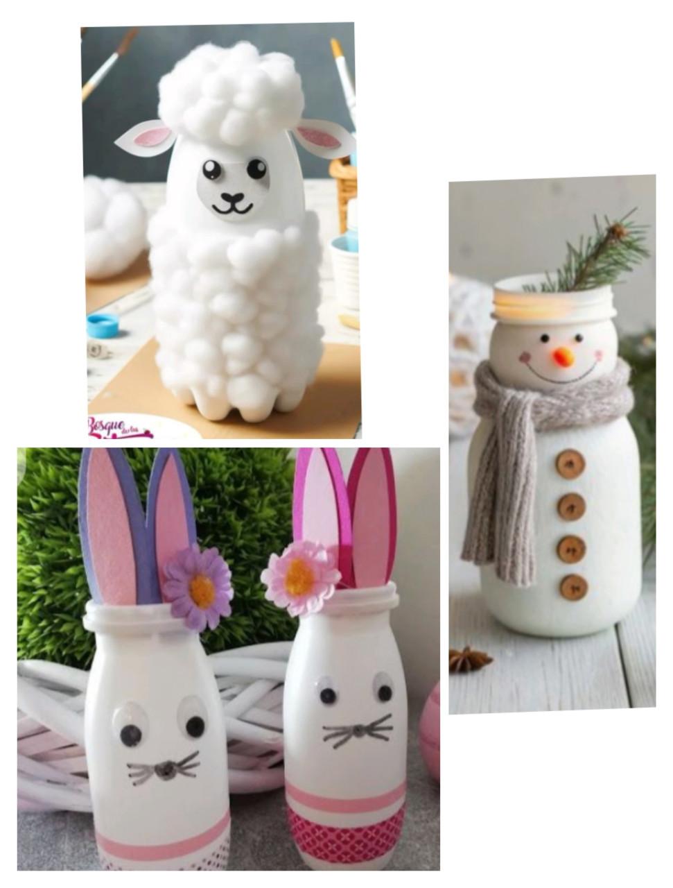 Lege probiotica flesjes knutsel materiaal