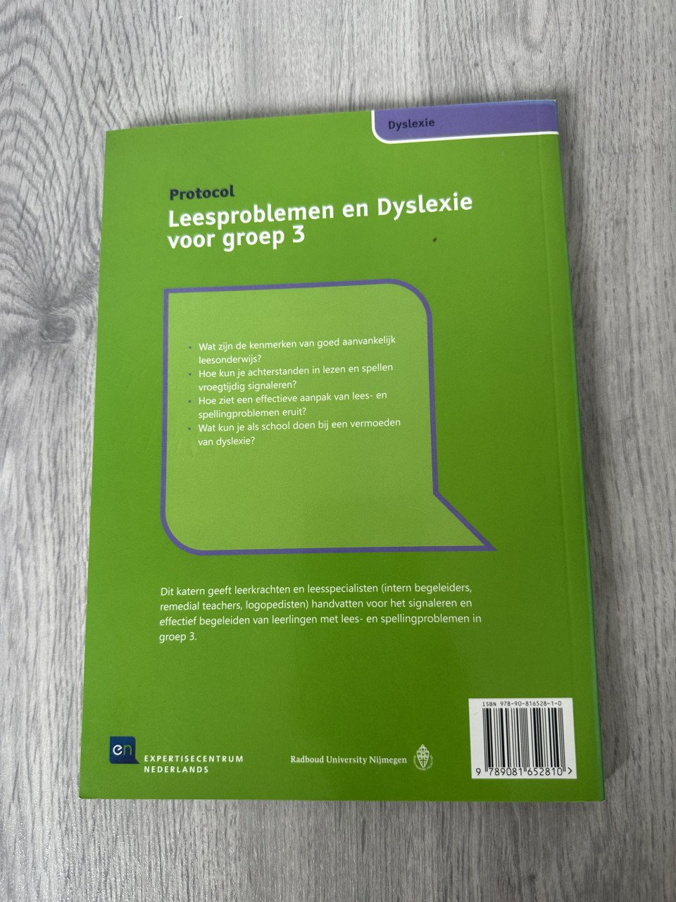 Boek leesproblemen en dyslexie groep 3
