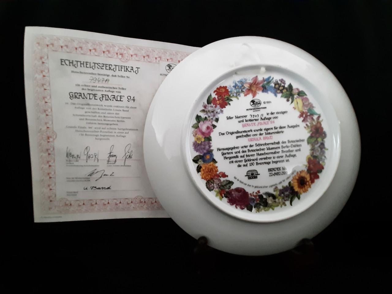 Hutschenreuther borden Grande Finale 1989 t/m 1999