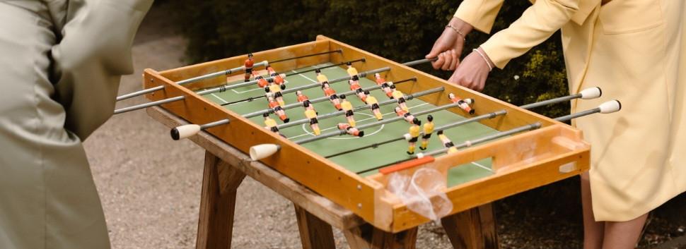 Retro voetbaltafel