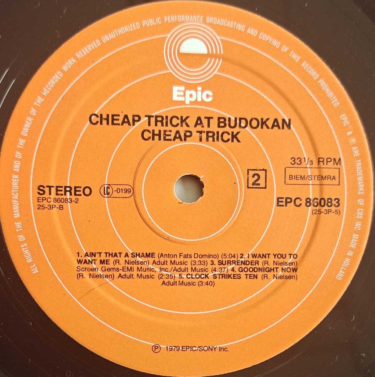 Te Koop LP Cheep Trick- At Budokan