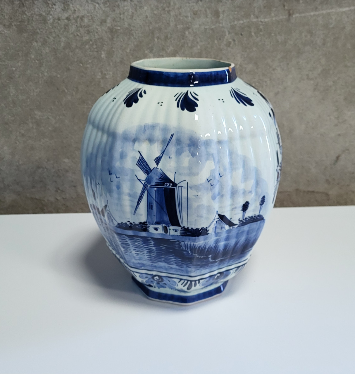 KASTSTEL Delfts Blauw 247 antieke vaas / pot