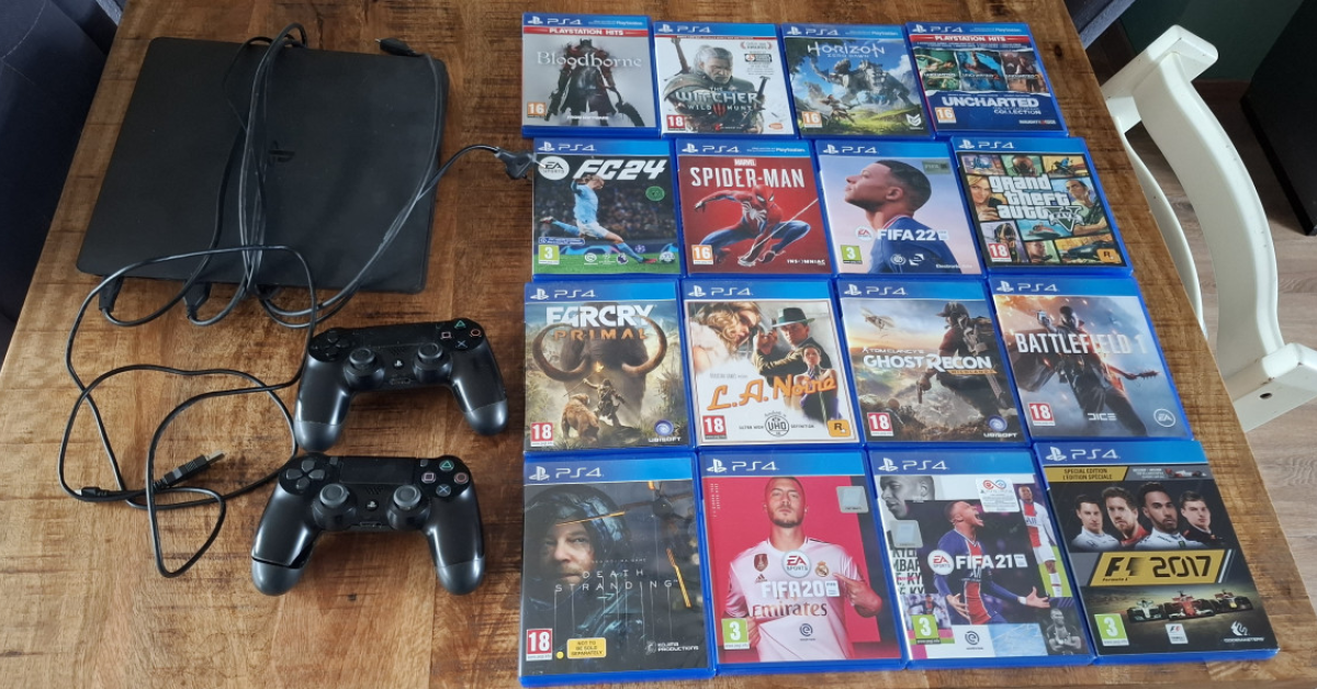 PlayStation &Wiiセット Playstation 4 compleet met 1 controller en 16 spellen