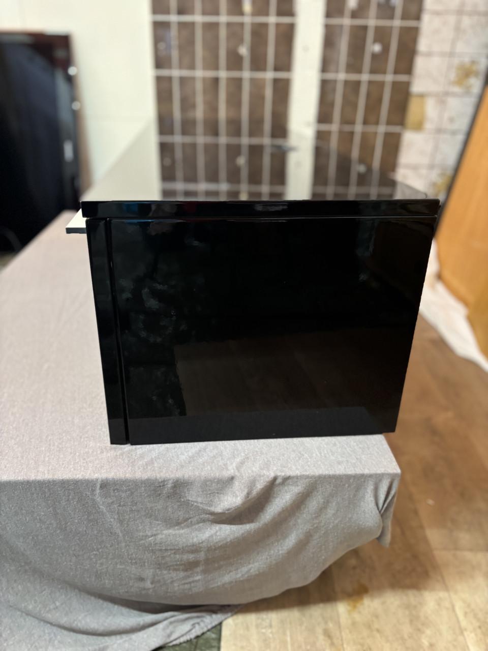 Tv meubel hoogglans zwart hangkast met klep