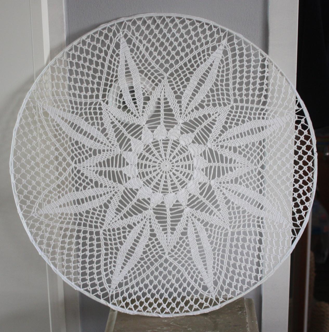 Handgemaakte gehaakte mandala wanddecoratie