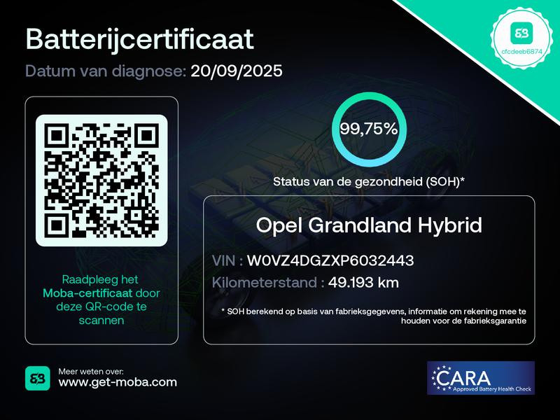 Opel Grandland 1.6 turbo plug-in hybrid elegance | navi | stuurverw | lmv |