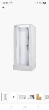 NOODDOUCHE + BOILER TE KOOP
