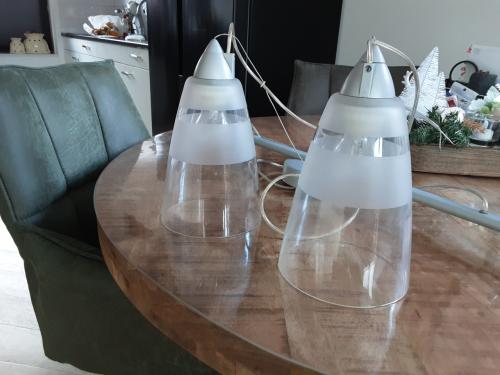 Hele mooie glazen hanglamp