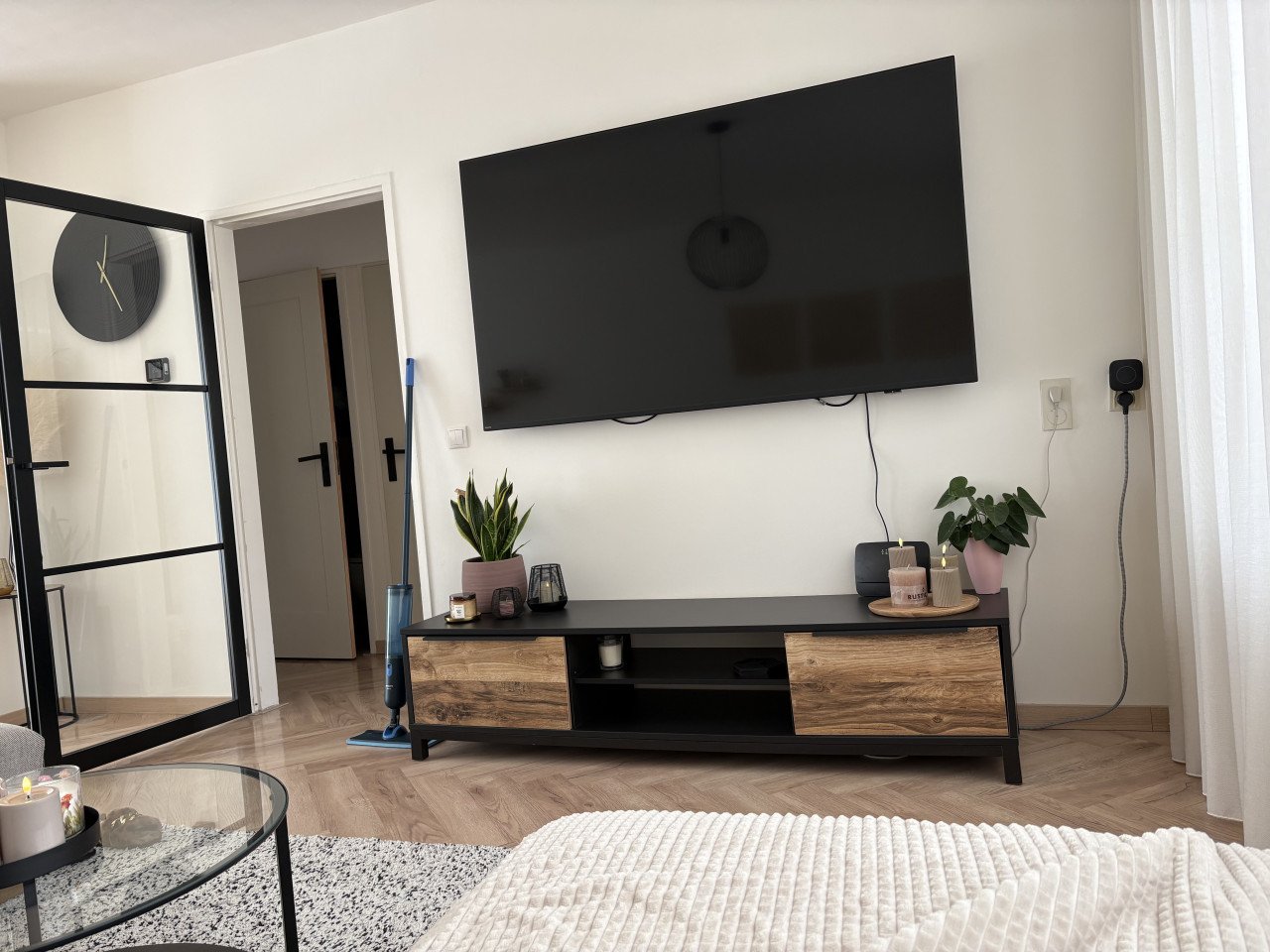 TV meubel hout zwart