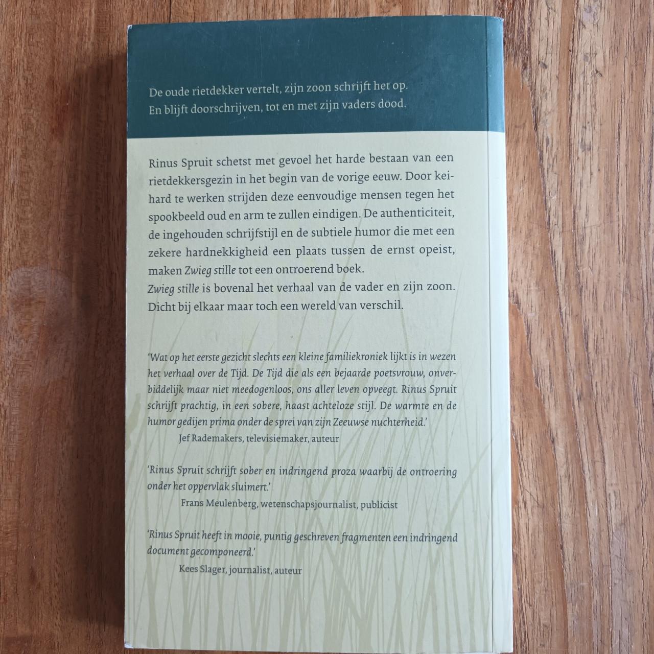 Zeeuws boekje Zwieg Stille van Rinus Spruit