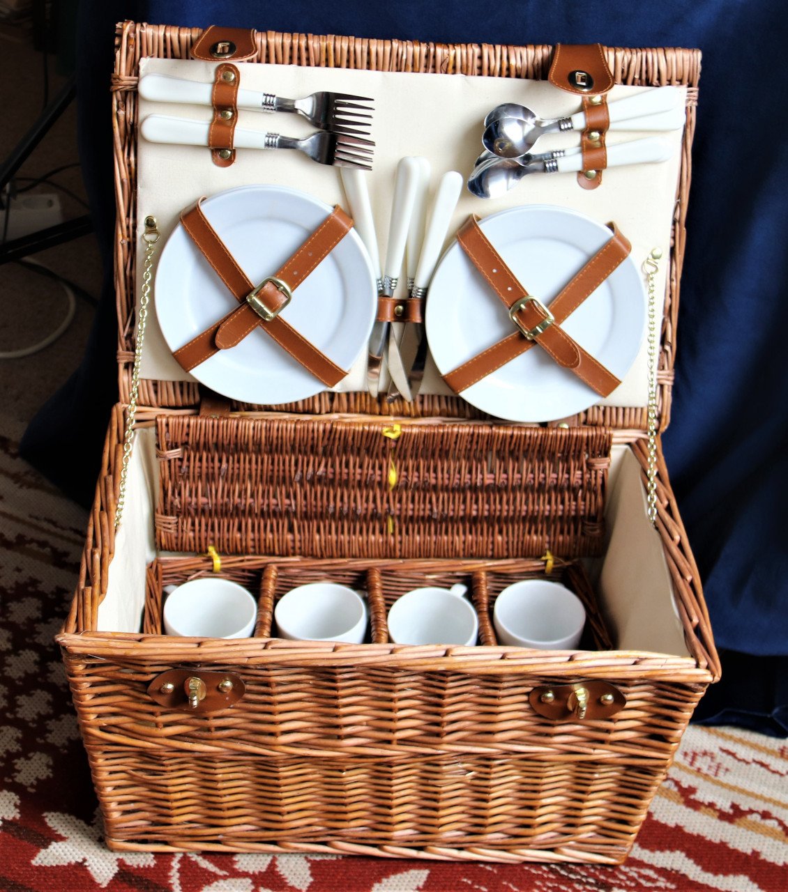 Rieten PICNIC mand