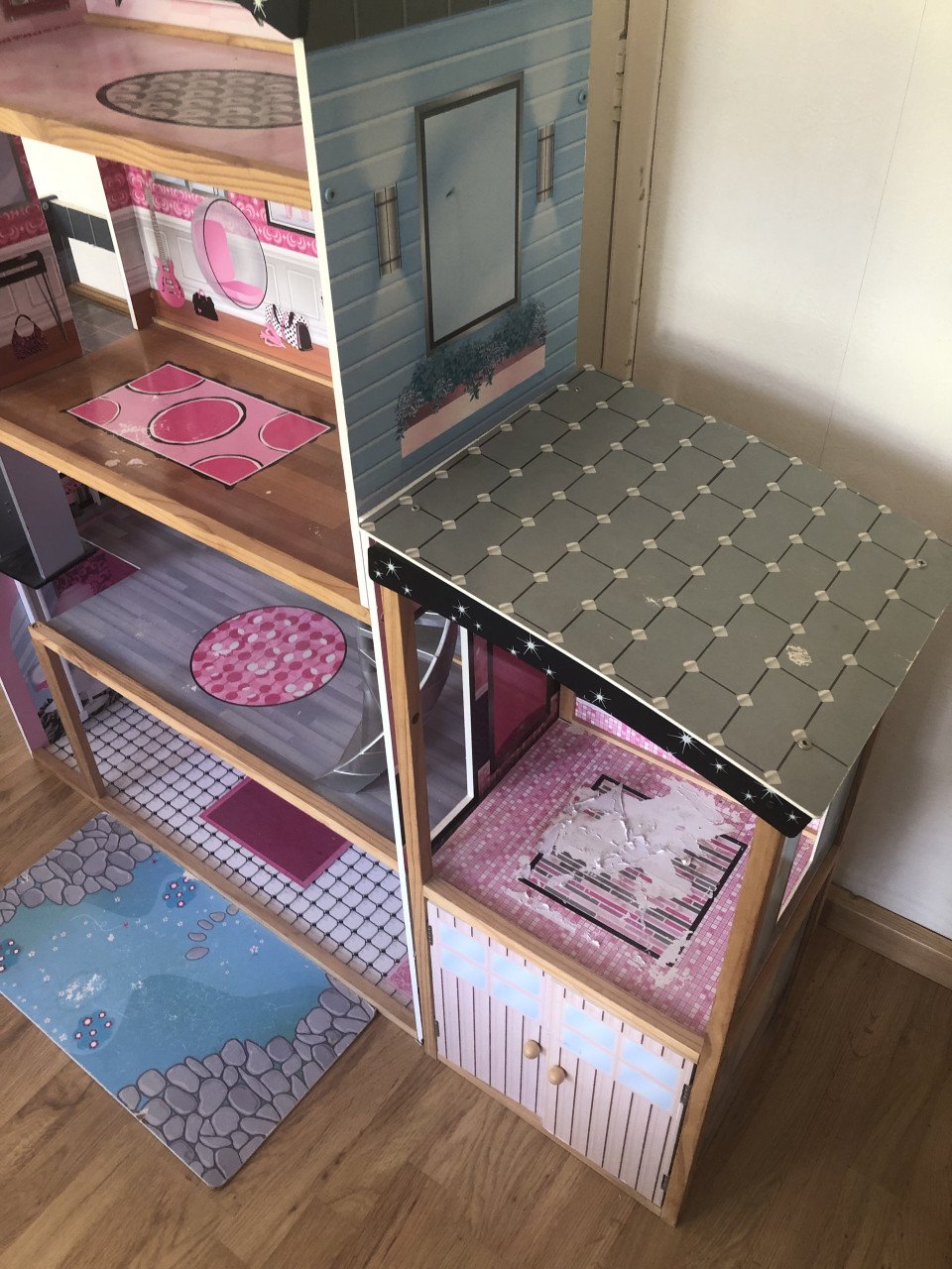 Barbie huis met garage
