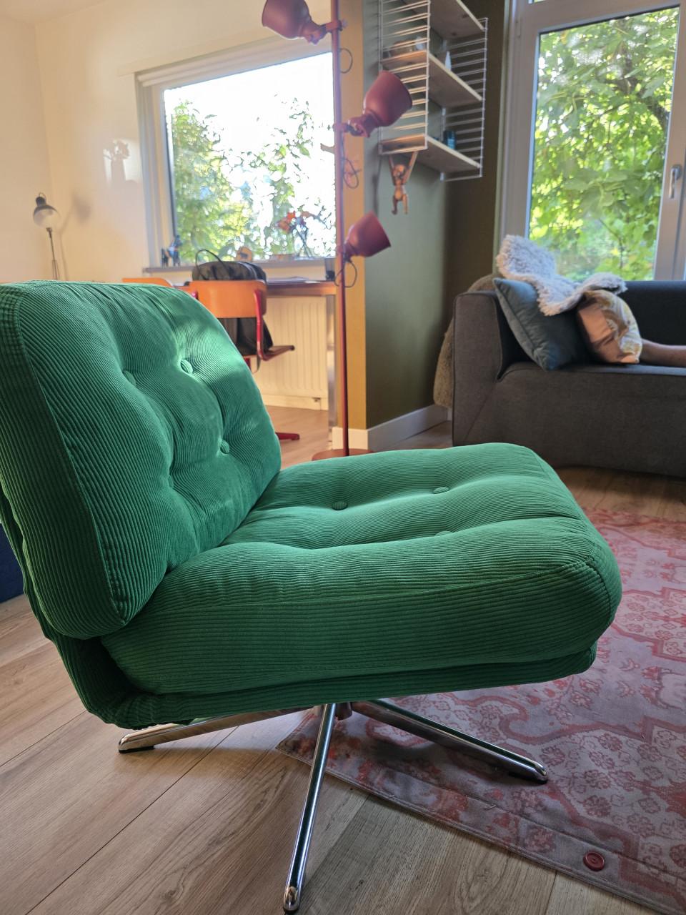 Ikea Dyvlinge groen relax stoel