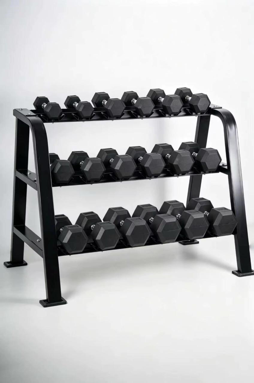 Professioneel stalen HEX dumbbellset