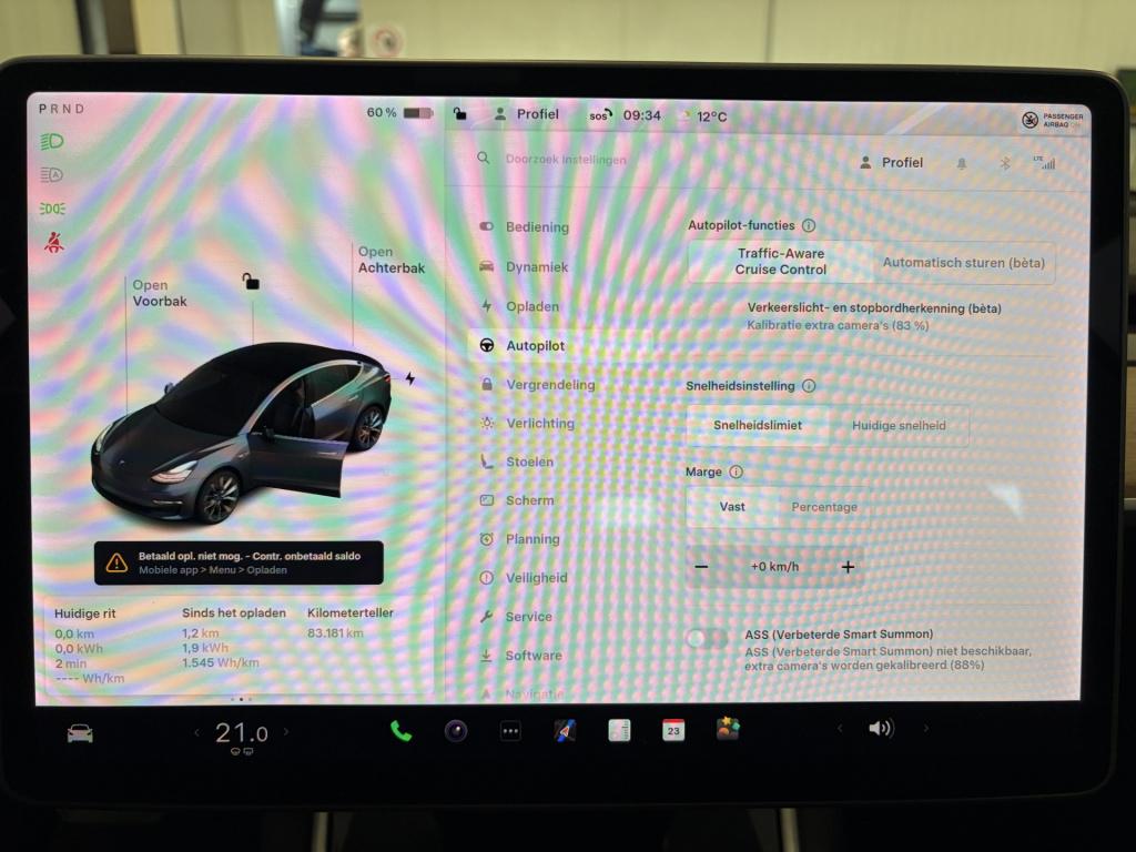 Tesla Model 3 standard rwd plus 60 kwh | autopilot | 19'' lmv | camera
