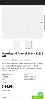 Rollen Noordwand behang, nieuw!