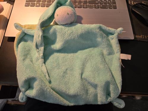Difrax softdoek klein limegroen + mintgroen ca. 33 cm