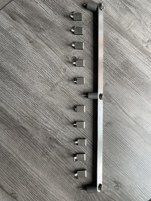 Rosle ophangrail keuken met 10 haken, 60 cm lang