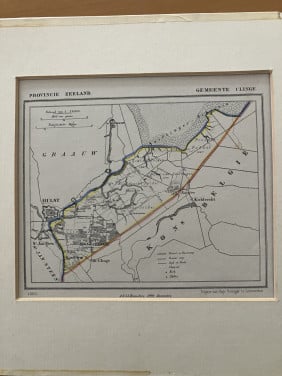 Topografische kaart gemeente Clinge