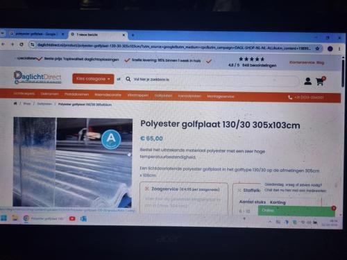Partij GOLFPLATEN  van CarPoort ca. 3 x 6 m