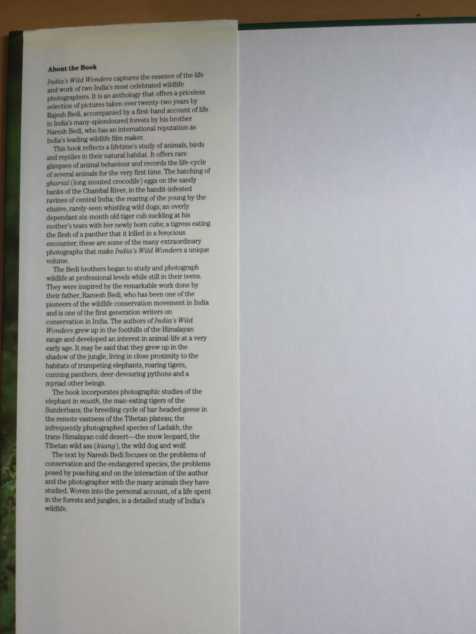 India's wild wonders Rajesh Bedi