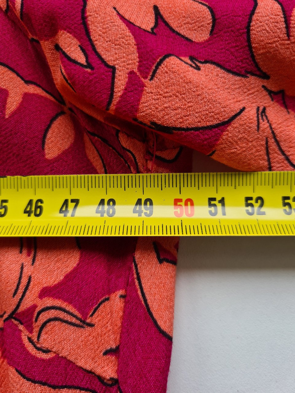 Fuchsia / oranje maxi jurk van An Lemmens X LOLALIZA Met 3/4 mouwen  Maat M