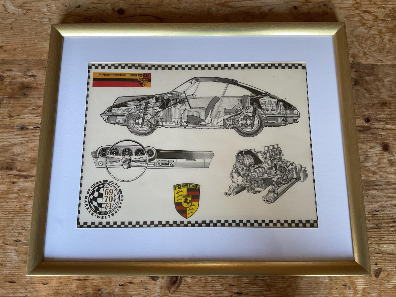 Classic Porsche 911 in lijst