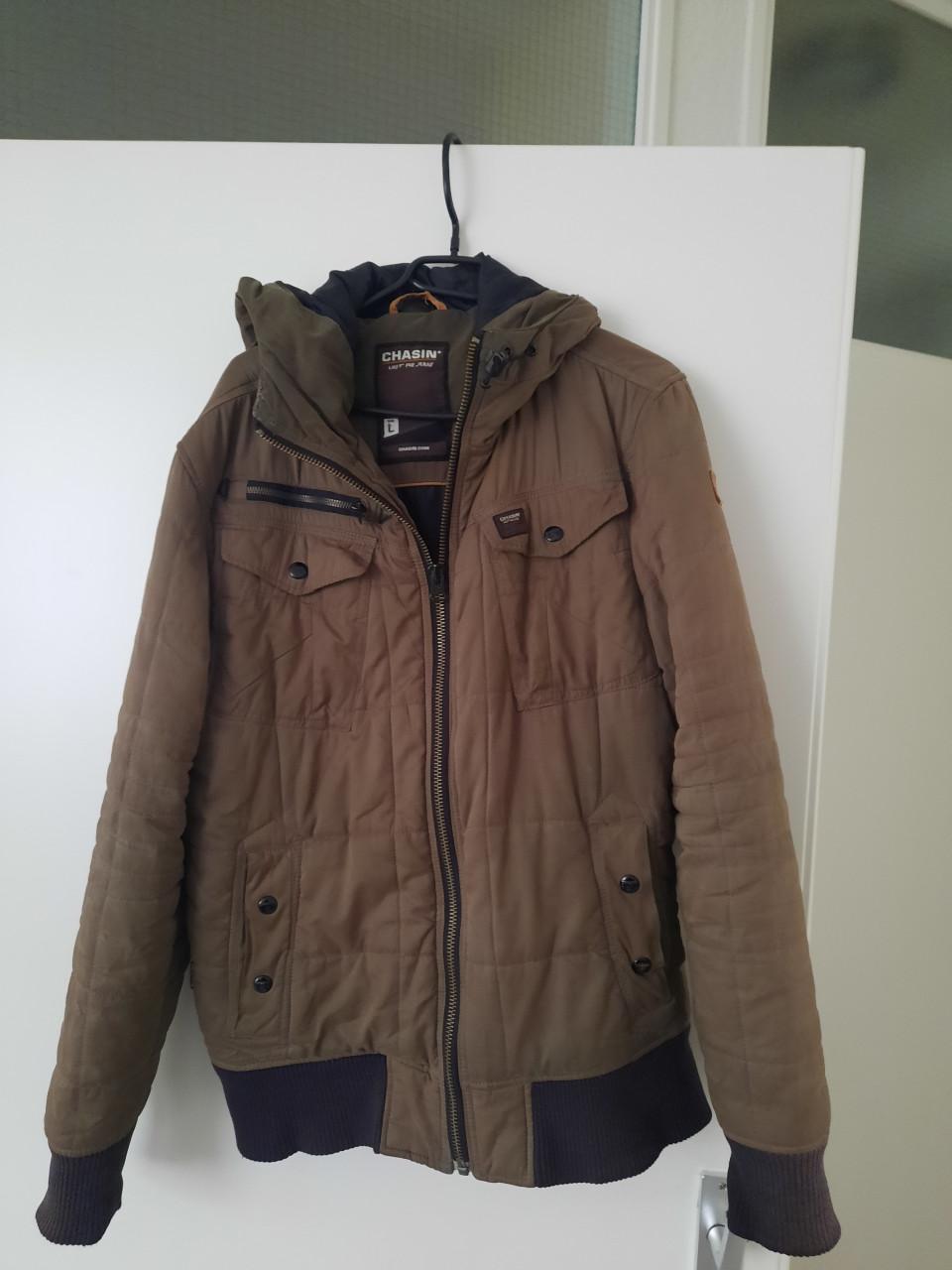 Groene Chasin winterjas maat L