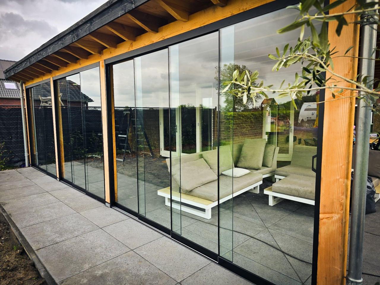 Glazen schuifwand voor uw Veranda & Overkapping v.a. €250