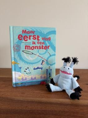Maar eerst ving ik een monster | prentenboek + vingerpopje
