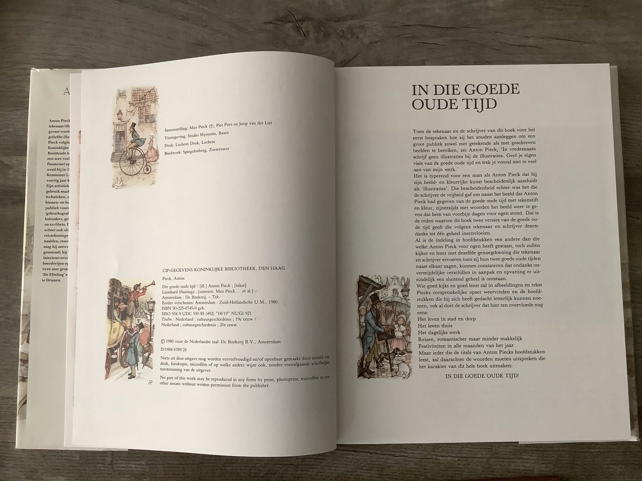 Anton Pieck Boeken - Vlaanderen anders bekeken + Die goede oude tijd