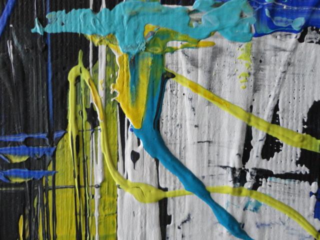 " Abstract World " Acrylschilderij van Larissa Chupakhina