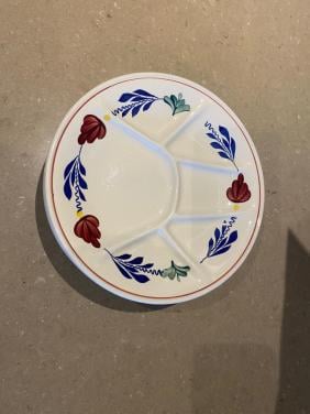 Boerenbont fondueborden 4 stuks