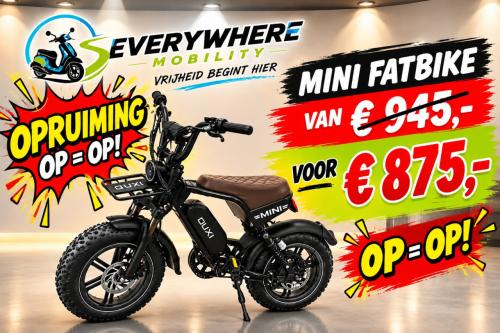 🚲 OUXI Mini Fatbike Nu DEMO-model voor slechts € 875,-
