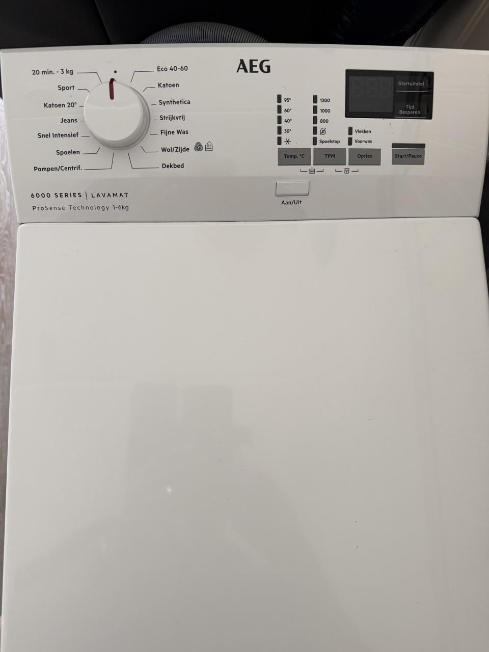 AEG ProSense Technology 6000 serie, bovenlader