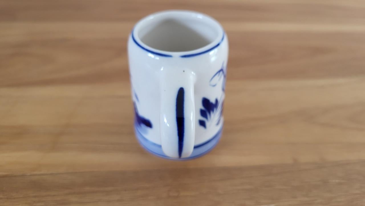 Miniatuur bierpul Delfts Blauw h 6 cm