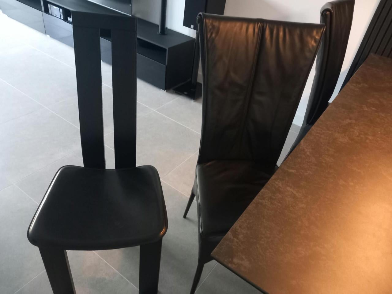 Eettafel keramiek 100x200 cm met 6 of 4 stoelen en meer zie foto,s
