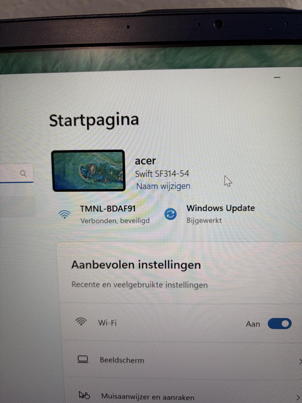 Laptop acer swift Windows 11