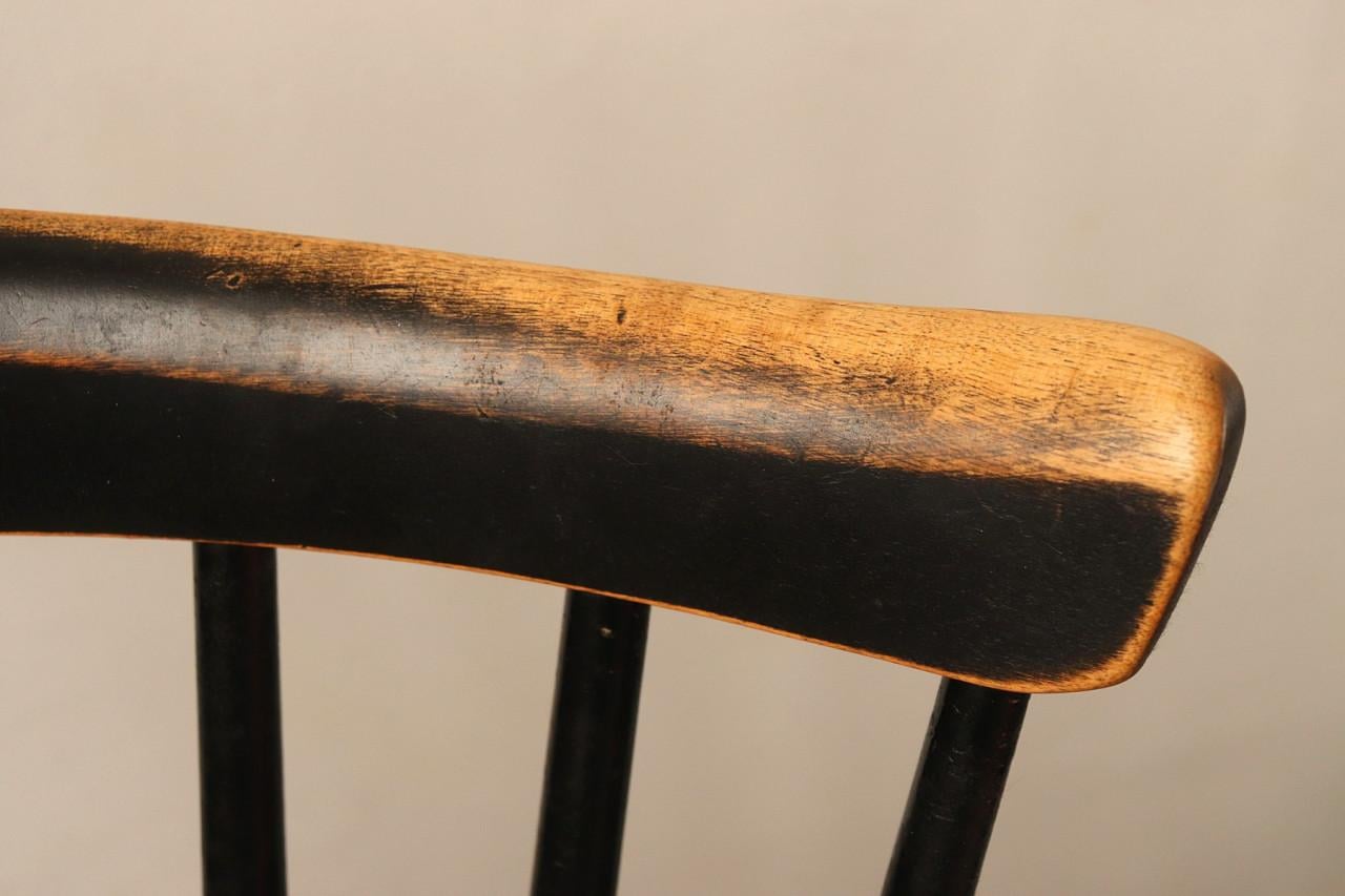 6x vintage Pastoe 'Haga' spijlenstoel