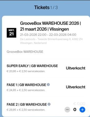 Lasloods 21 februari 1 kaartje