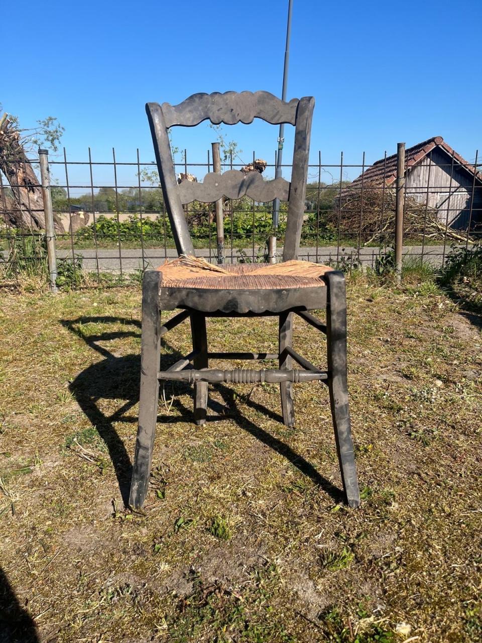 Biedermeier stoel, antiek