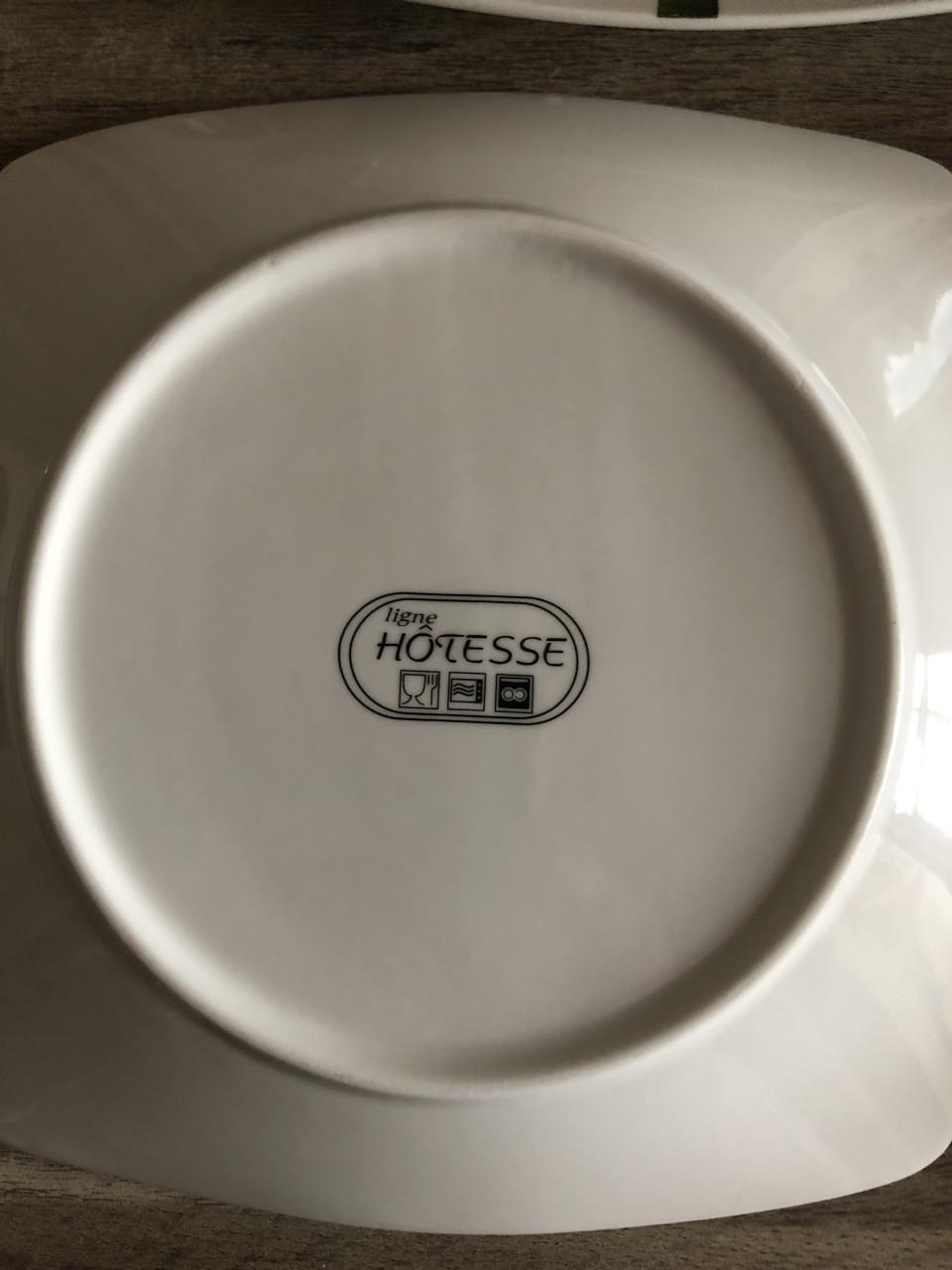 5 vierkante borden met klaproos