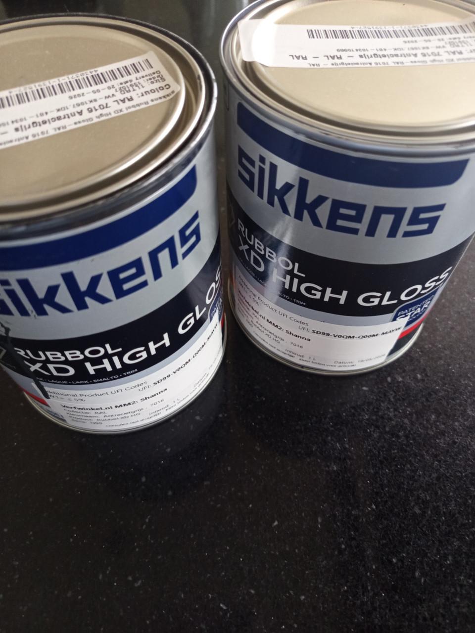Verf buiten  Sikkens rubbol xd high gloss